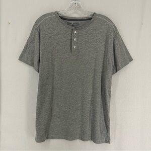 Michael Brandon Premium Apparel Short Sleeve 3 Button T Shirt Men’s Medium Gray
